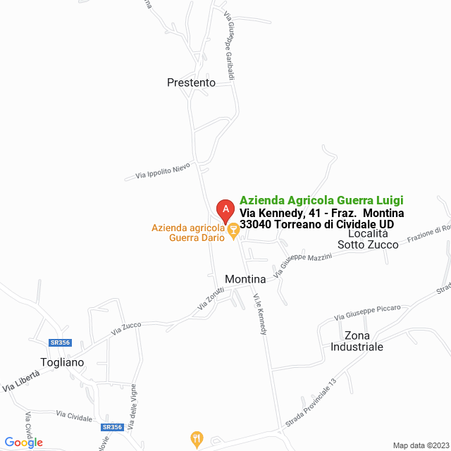 apri la mappa di Azienda Agricola Guerra Luigi
