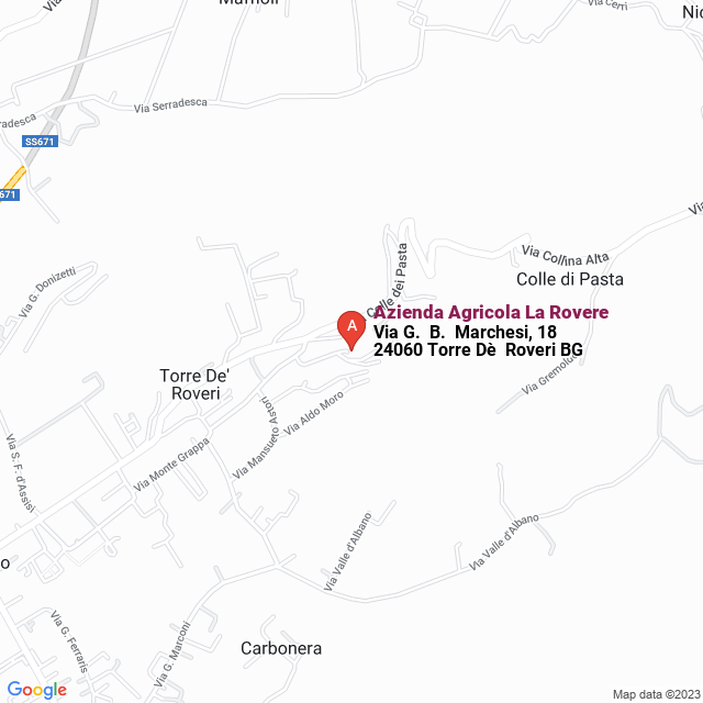 apri la mappa di Azienda Agricola La Rovere