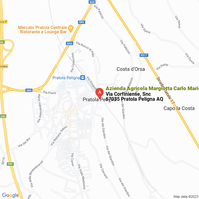 apri la mappa di Azienda Agricola Margiotta Carlo Mario