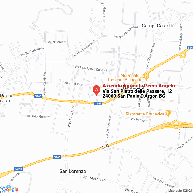 apri la mappa di Azienda Agricola Pecis Angelo
