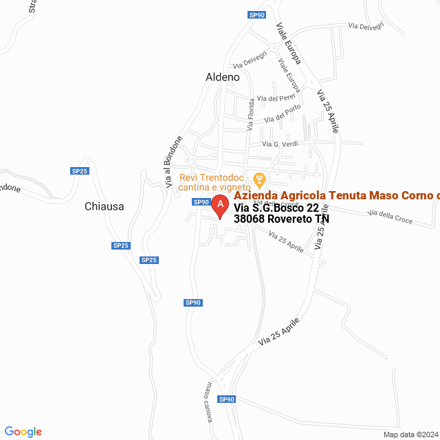 apri la mappa di Azienda Agricola Tenuta Maso Corno di Giulio Larcher