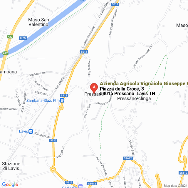 apri la mappa di Azienda Agricola Vignaiolo Giuseppe Fanti di Alessandro Fanti