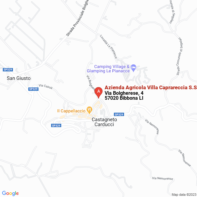 apri la mappa di Azienda Agricola Villa Caprareccia S.S.