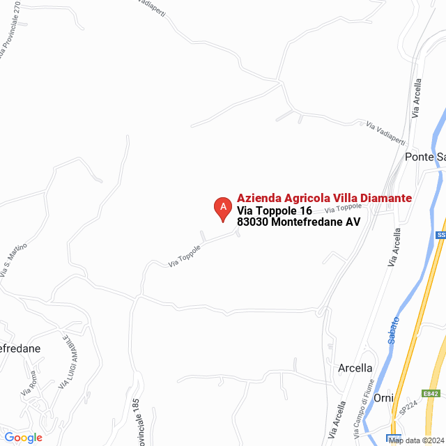apri la mappa di Azienda Agricola Villa Diamante