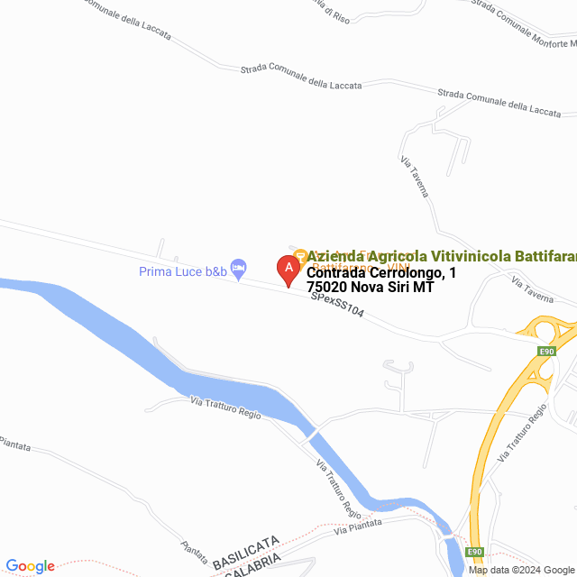 apri la mappa di Azienda Agricola Vitivinicola Battifarano