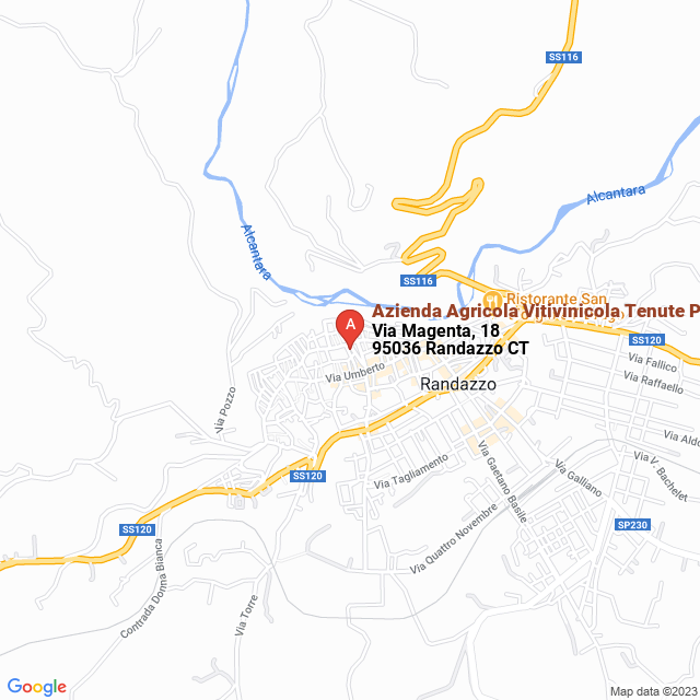apri la mappa di Azienda Agricola Vitivinicola Tenute Paratore