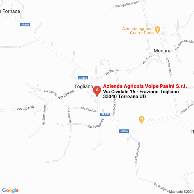 apri la mappa di Azienda Agricola Volpe Pasini S.r.l.