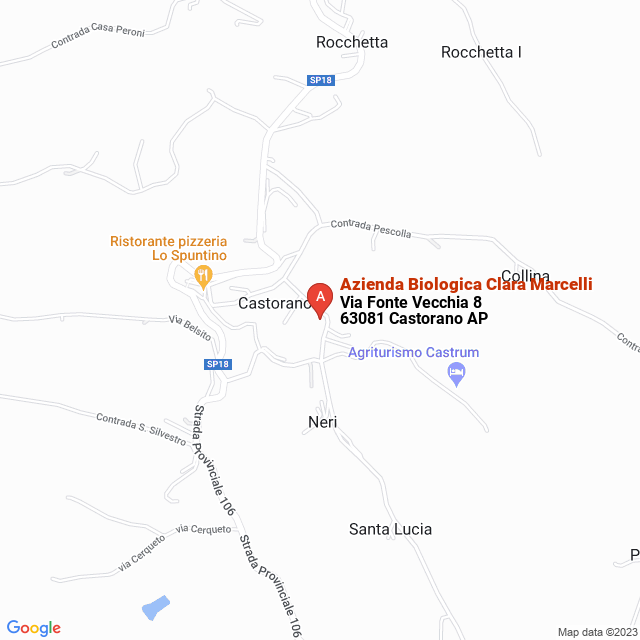 apri la mappa di Azienda Biologica Clara Marcelli