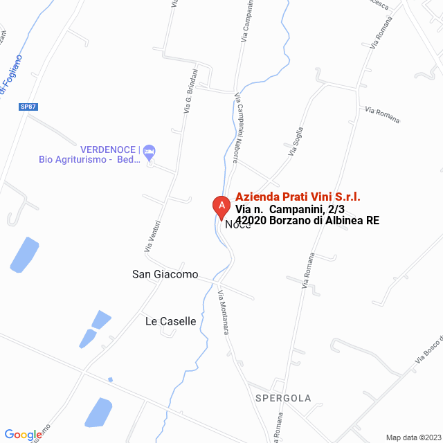apri la mappa di Azienda Prati Vini S.r.l.