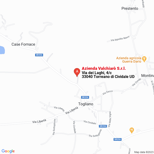 apri la mappa di Azienda Valchiarò S.r.l.