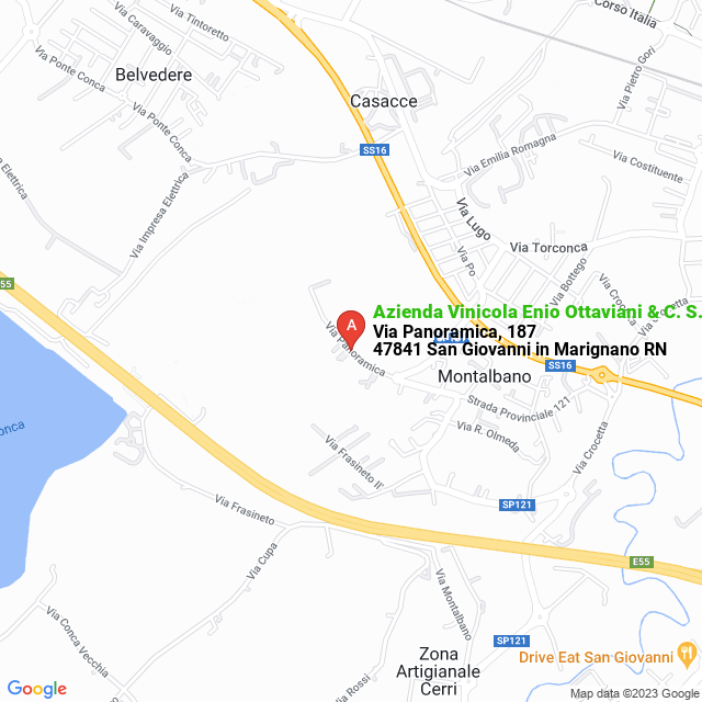 apri la mappa di Azienda Vinicola Enio Ottaviani & C. S.n.c.