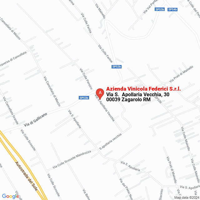 apri la mappa di Azienda Vinicola Federici S.r.l.