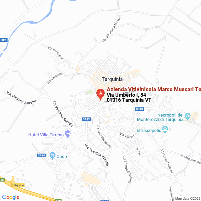 apri la mappa di Azienda Vitivinicola Marco Muscari Tomajoli