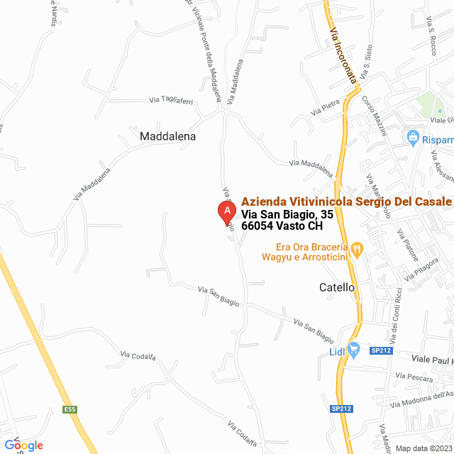 apri la mappa di Azienda Vitivinicola Sergio Del Casale