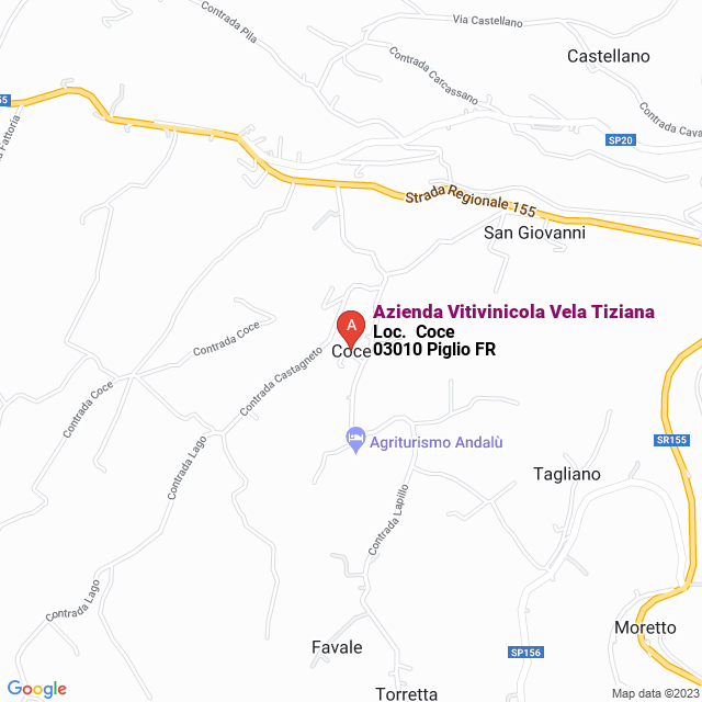 apri la mappa di Azienda Vitivinicola Vela Tiziana