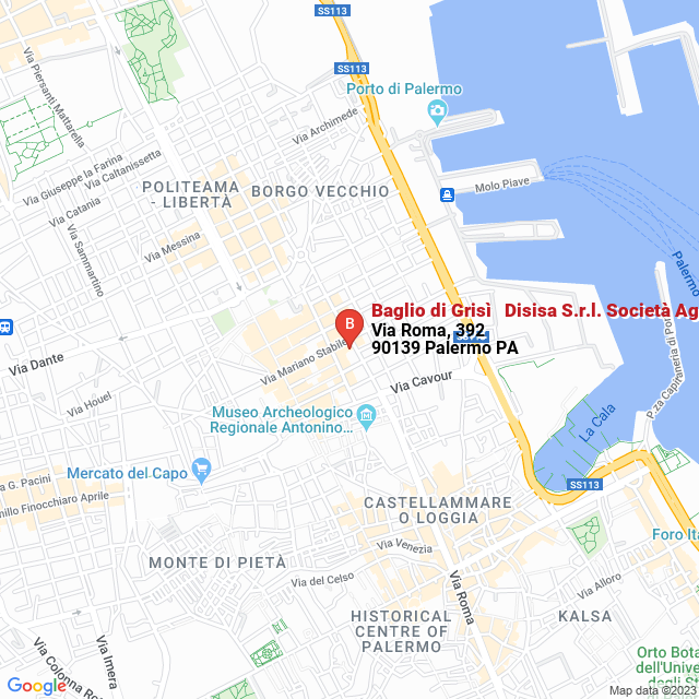 apri la mappa di Baglio di Grisì - Disisa S.r.l. Società Agricola