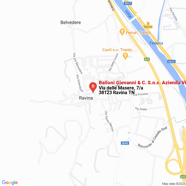 apri la mappa di Bailoni Giovanni & C. S.n.c. Azienda Vinicola
