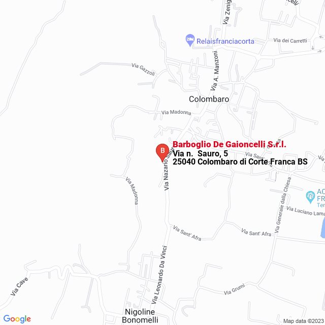 apri la mappa di Barboglio De Gaioncelli S.r.l.