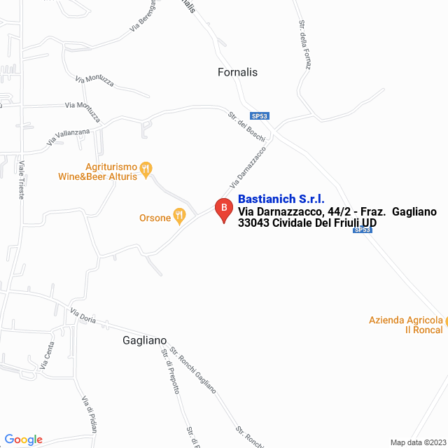 apri la mappa di Bastianich S.r.l.