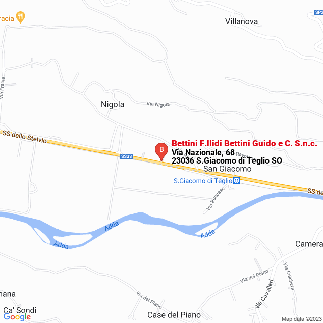 apri la mappa di Bettini F.llidi Bettini Guido e C. S.n.c.