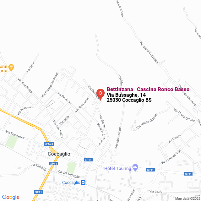 apri la mappa di Bettinzana - Cascina Ronco Basso