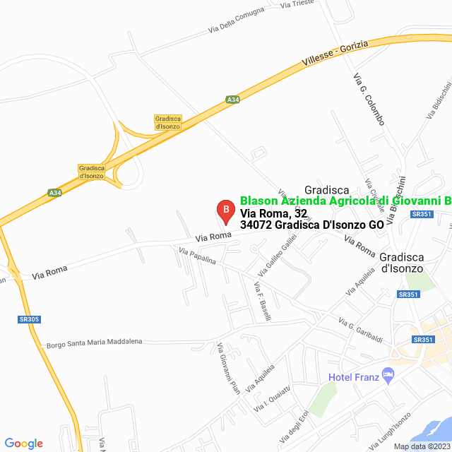 apri la mappa di Blason Azienda Agricola di Giovanni Blason