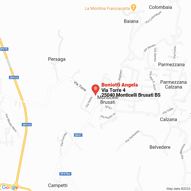apri la mappa di Boniotti Angela