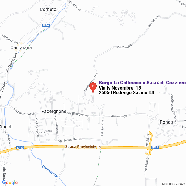 apri la mappa di Borgo La Gallinaccia S.a.s. di Gazziero Paolo & C.
