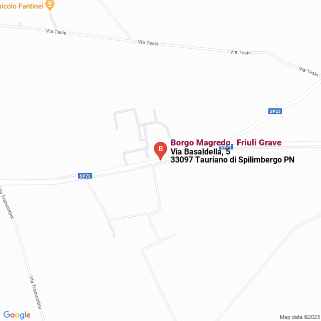 apri la mappa di Borgo Magredo - Friuli Grave