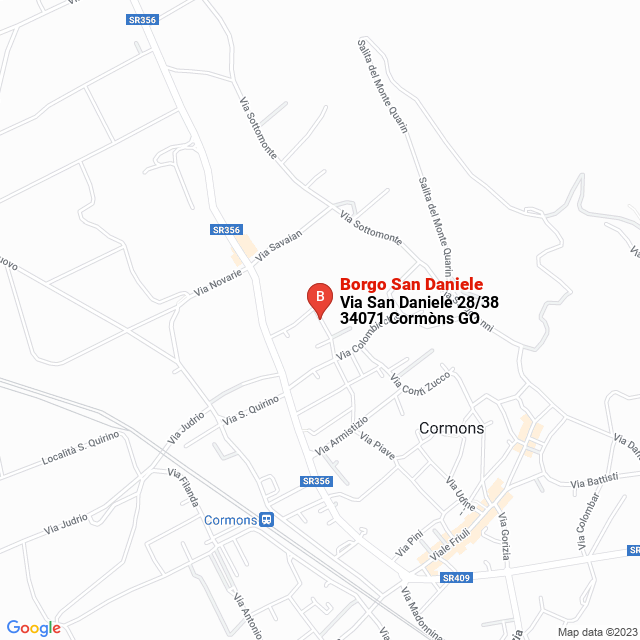 apri la mappa di Borgo San Daniele