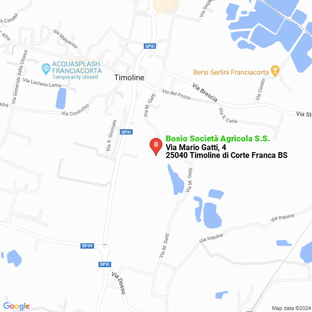 apri la mappa di Bosio Società Agricola S.S.