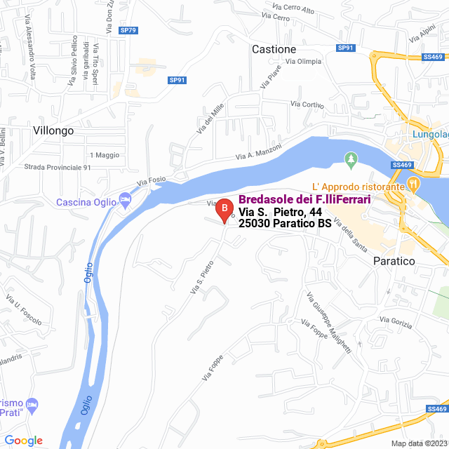 apri la mappa di Bredasole dei F.lliFerrari