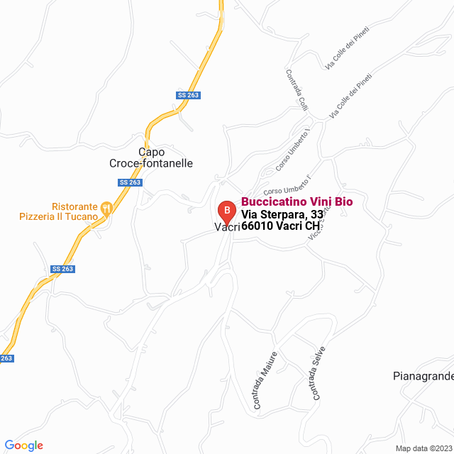 apri la mappa di Buccicatino Vini Bio