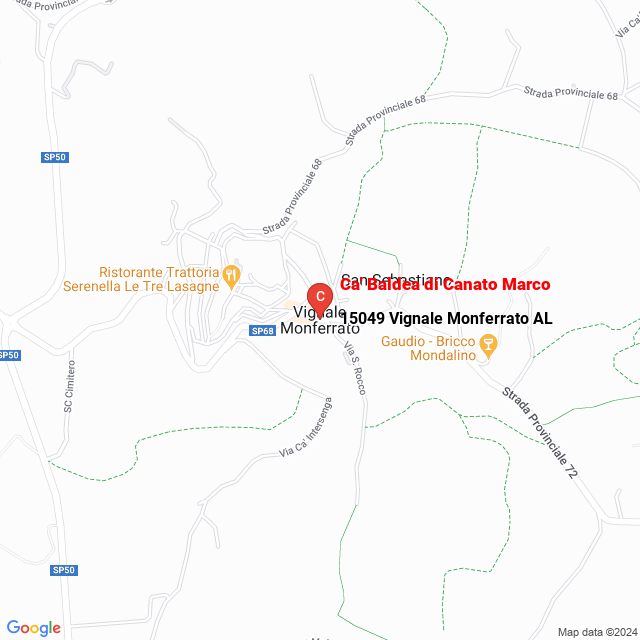 apri la mappa di Ca‘ Baldea di Canato Marco