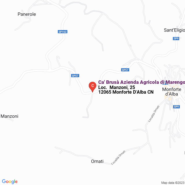 apri la mappa di Ca‘ Brusà Azienda Agricola di Marengo Diego