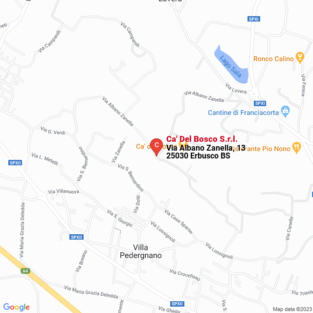 apri la mappa di Ca‘ Del Bosco S.r.l.