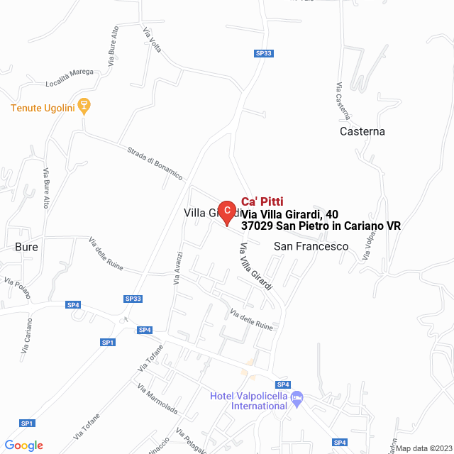 apri la mappa di Ca‘ Pitti