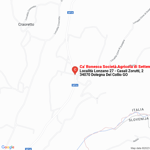 apri la mappa di Ca‘ Ronesca Società Agricola di Setten Davide Alcide & C