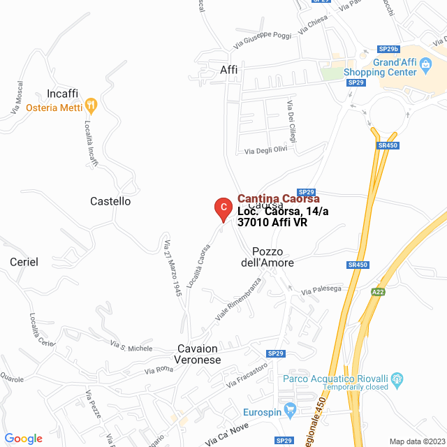 apri la mappa di Cantina Caorsa