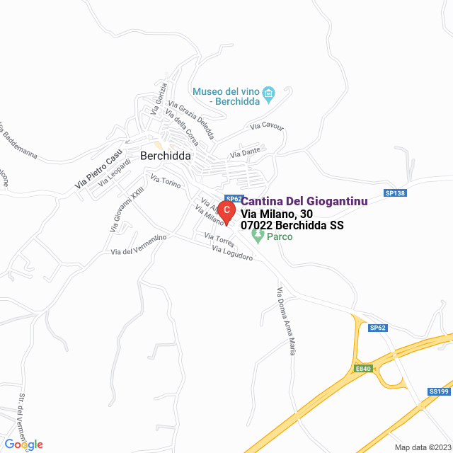 apri la mappa di Cantina Del Giogantinu
