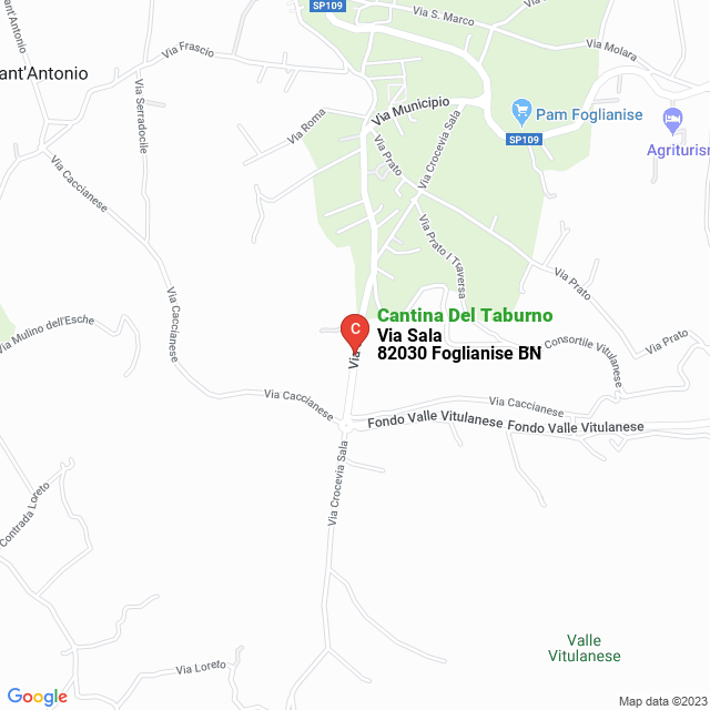 apri la mappa di Cantina Del Taburno