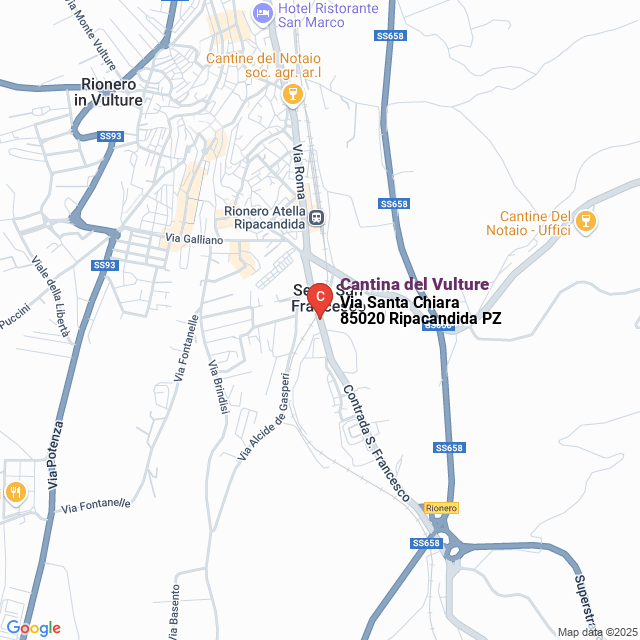 apri la mappa di Cantina del Vulture