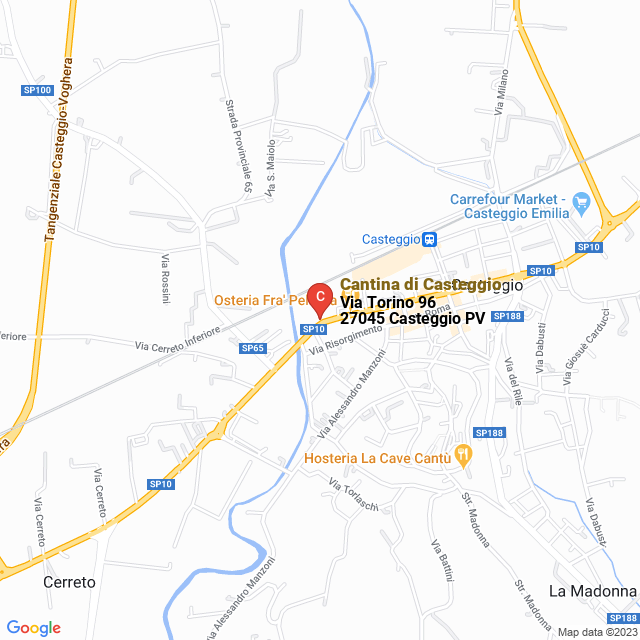 apri la mappa di Cantina di Casteggio
