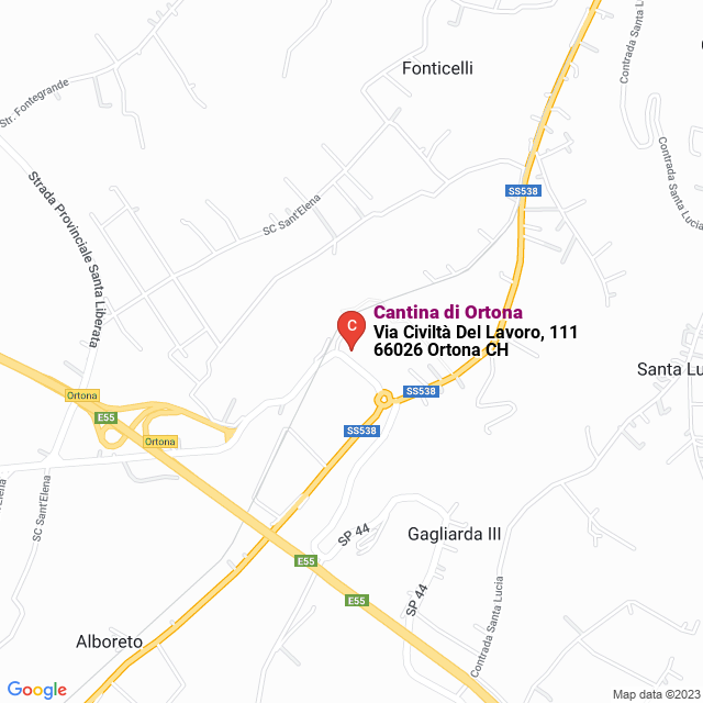 apri la mappa di Cantina di Ortona