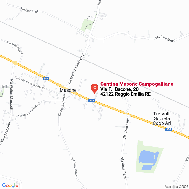 apri la mappa di Cantina Masone Campogalliano