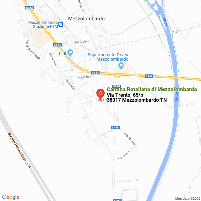 apri la mappa di Cantina Rotaliana di Mezzolombardo