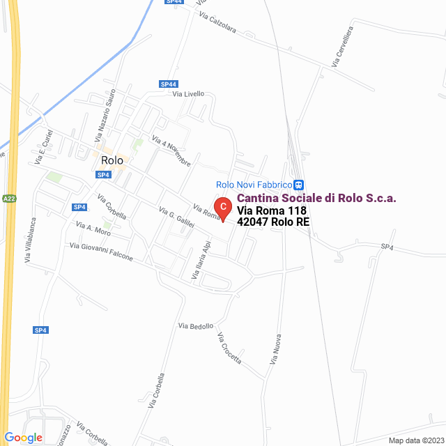 apri la mappa di Cantina Sociale di Rolo S.c.a.