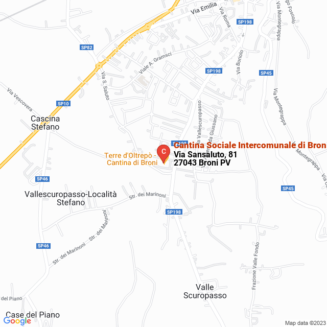 apri la mappa di Cantina Sociale Intercomunale di Broni