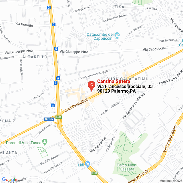 apri la mappa di Cantina Sutera