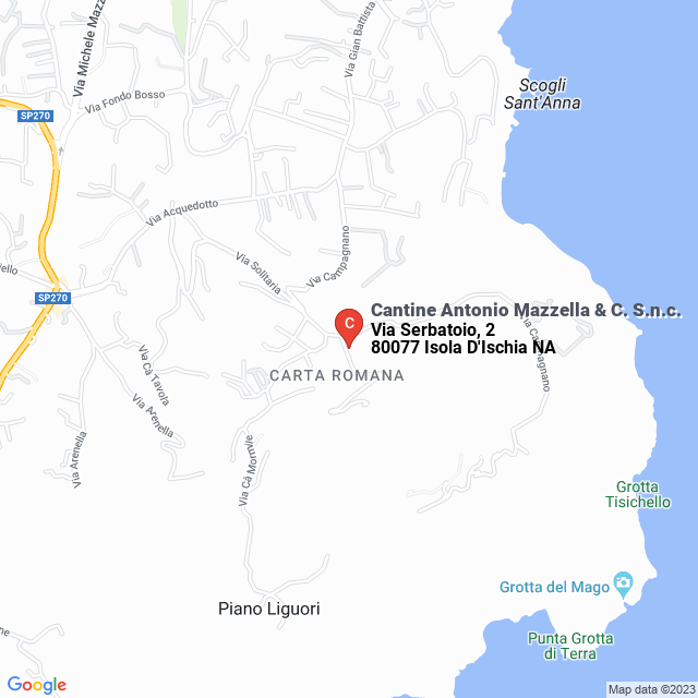 apri la mappa di Cantine Antonio Mazzella & C. S.n.c.